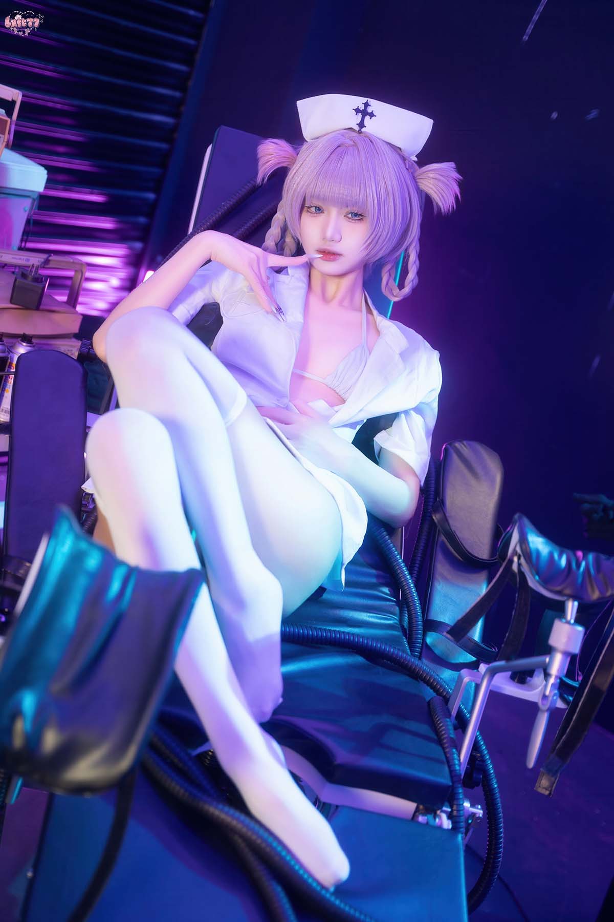 柒柒要乖哦 – 彻夜之歌 护士服小荠 Cosplay-第1张