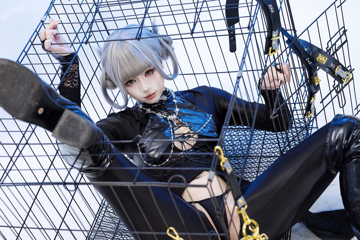 柒柒要乖哦 – 黑靡烟旗袍 Cosplay-第2张