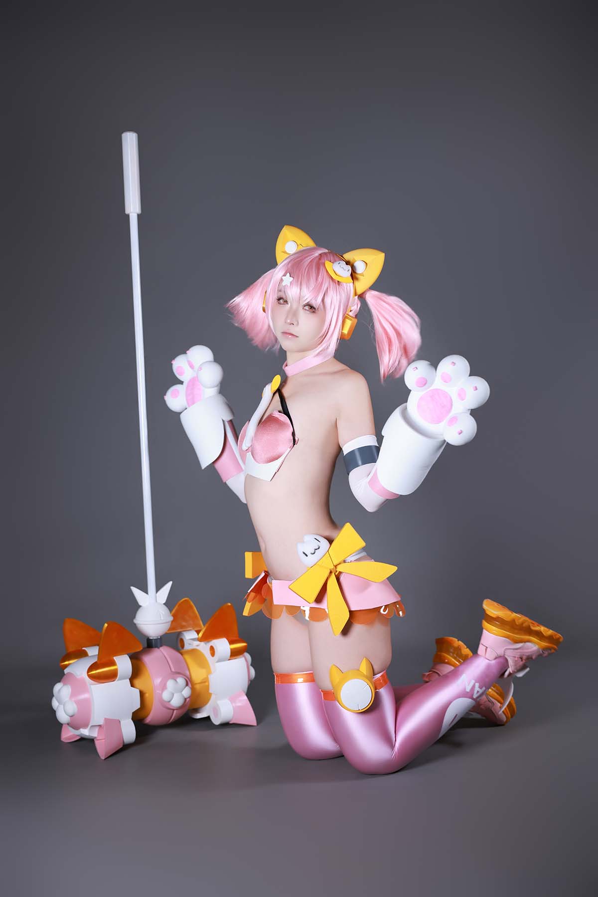 G44不会受伤 – 女神装置Puni Mofu猫猫 Cosplay-第1张