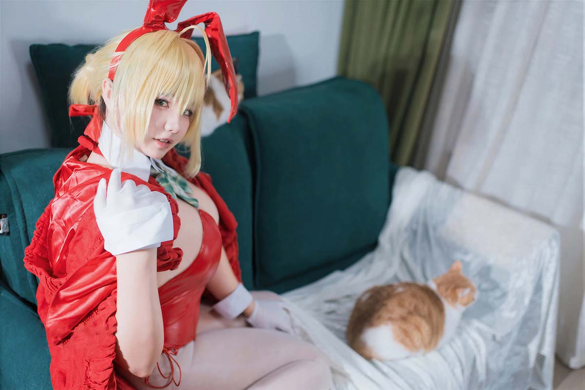 阿半今天很开心 – FGO 尼禄圣诞节 Cosplay-第2张