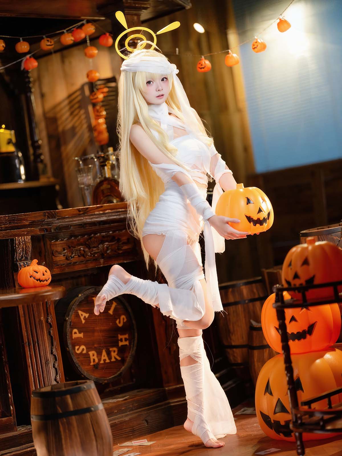 九柒喵 – 妃咲万圣节 Cosplay-第2张