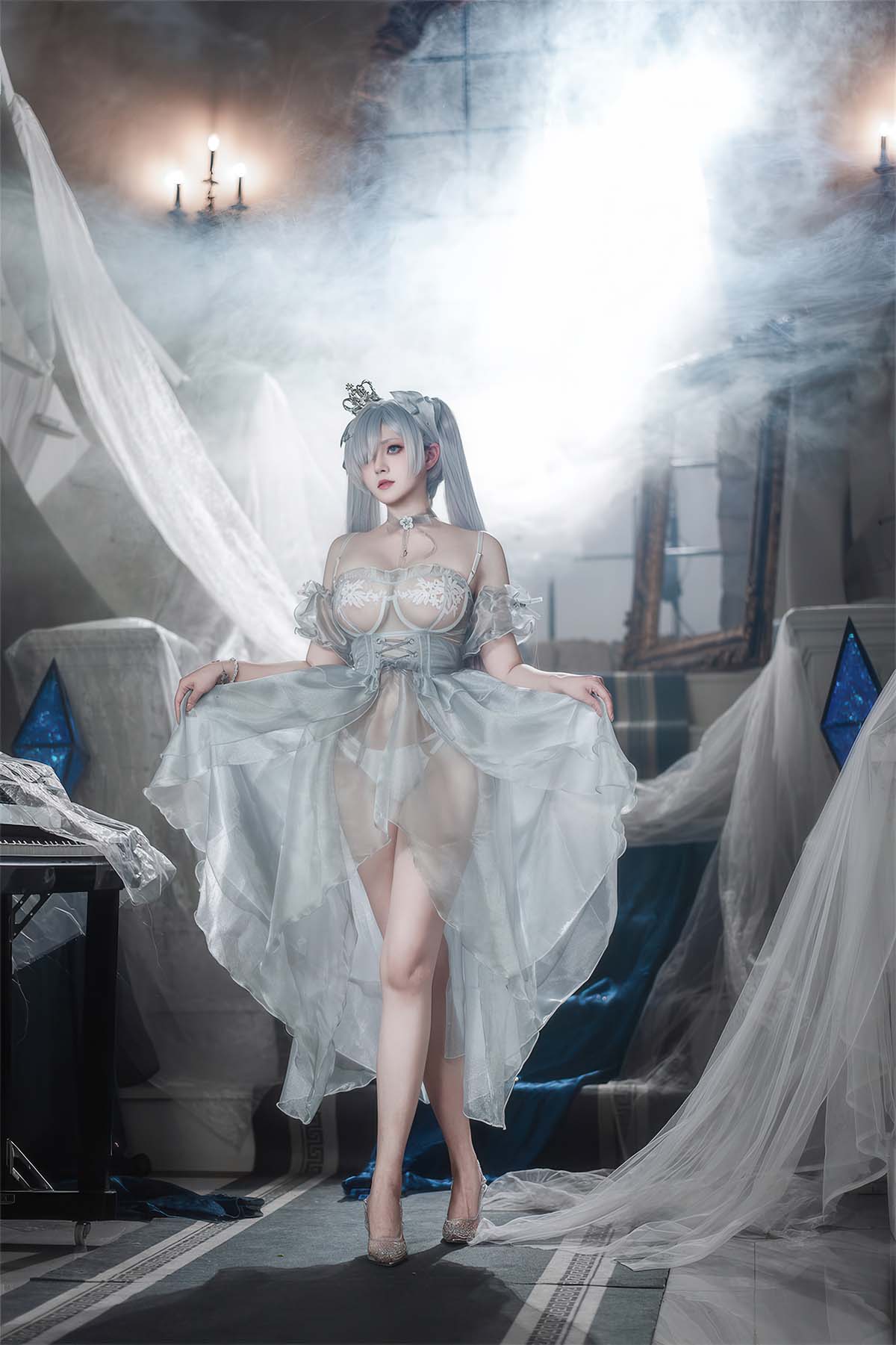 Natsuko夏夏子 – 灰姑娘水晶公主Cinderella Cosplay-第1张