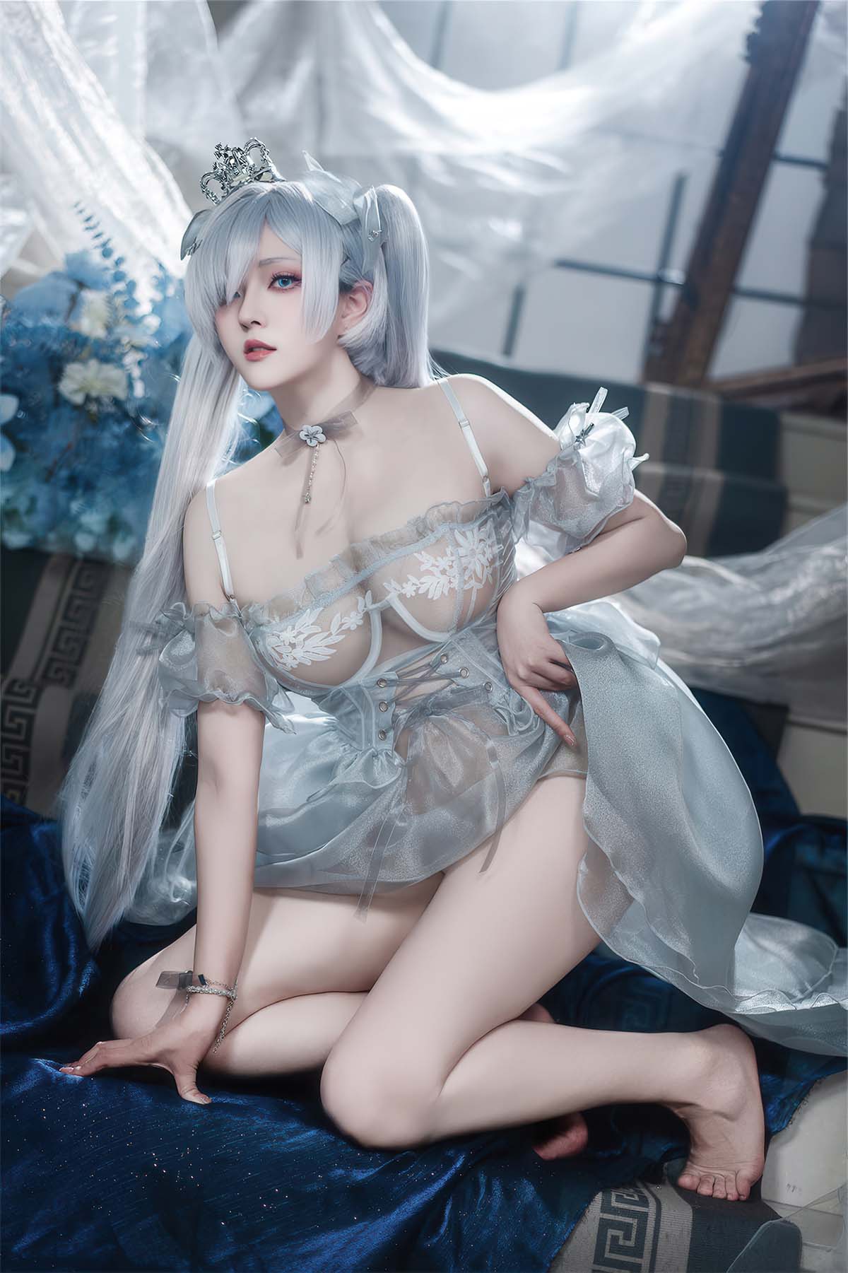 Natsuko夏夏子 – 灰姑娘水晶公主Cinderella Cosplay-第2张
