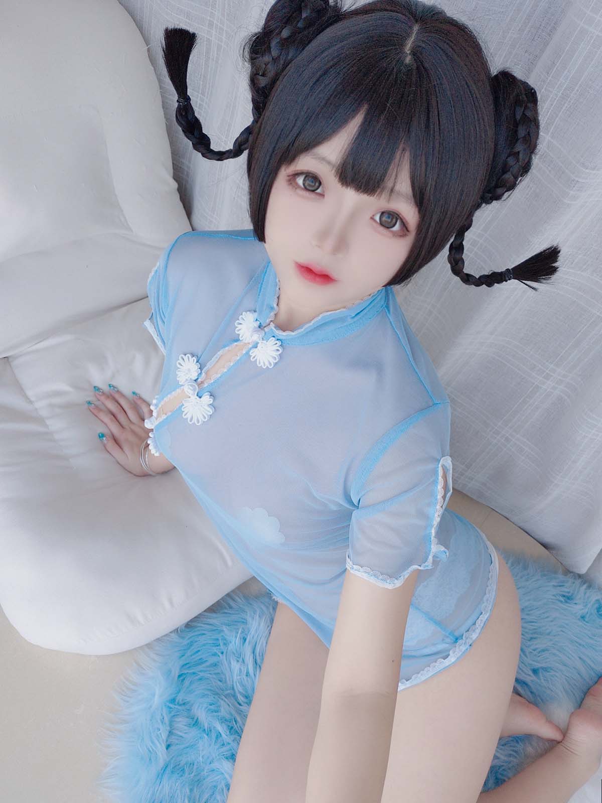 日奈娇 – 透明旗袍自拍 Cosplay-第1张