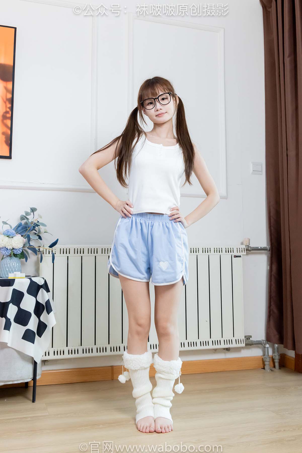 [BoBoSocks袜啵啵]NO.685 甜甜圈-人字拖、薄白丝、堆堆袜套、裸足 BoBoSocks袜啵啵-第1张