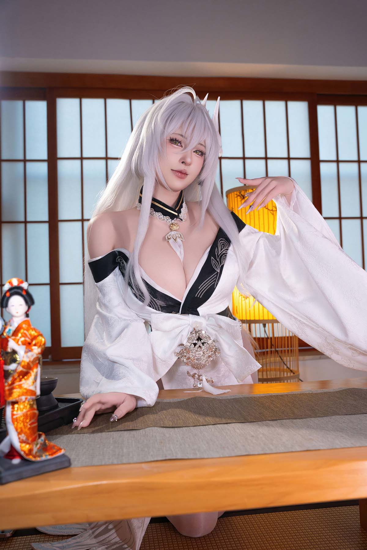 清水由乃 – 碧蓝航线 白凤和服 Cosplay-第1张