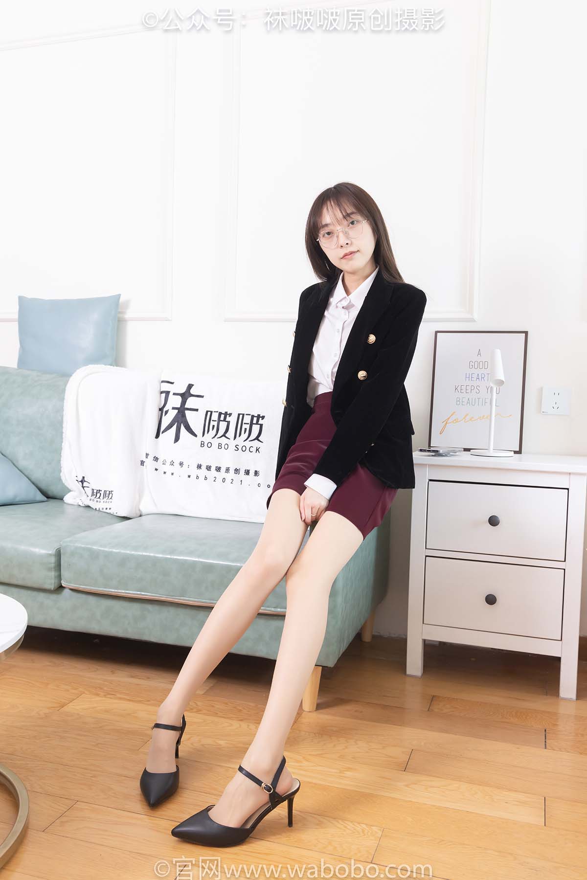 [BoBoSocks袜啵啵]NO.686 稚予-ol制服、高跟鞋、薄肉丝 BoBoSocks袜啵啵-第2张