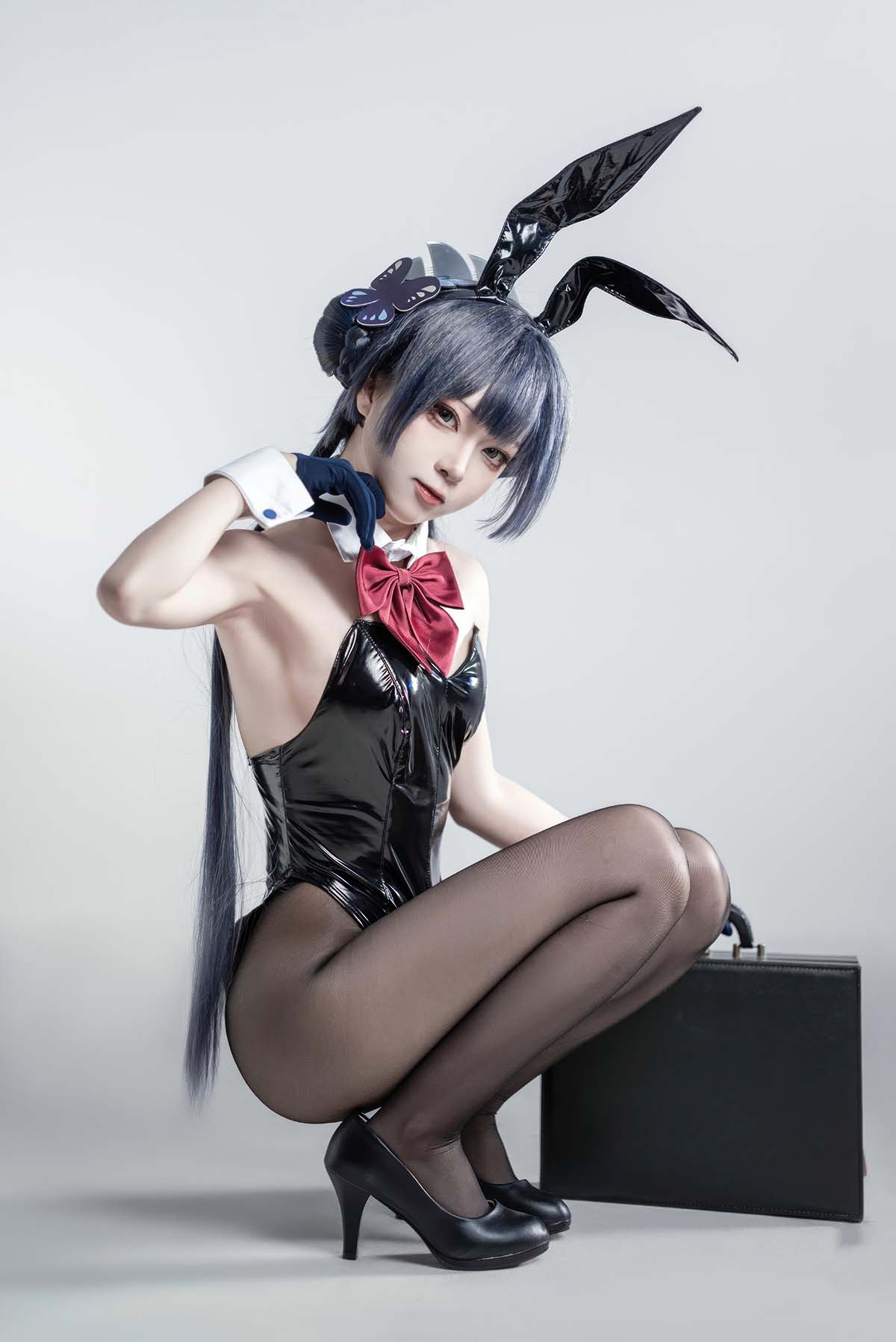 矢量鱼 – 蔚蓝档案 妃咲兔女郎 Cosplay-第1张