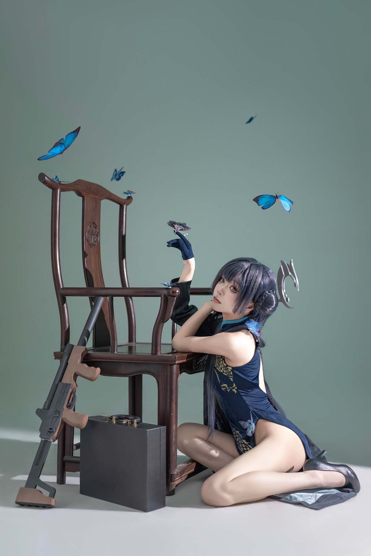 矢量鱼 – 蔚蓝档案 龙华妃咲 Cosplay-第2张