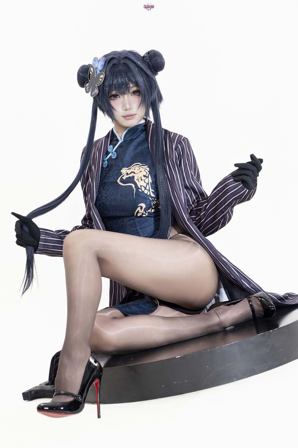 柒柒要乖哦 – 蔚蓝档案 妃咲 原皮 Cosplay-第1张