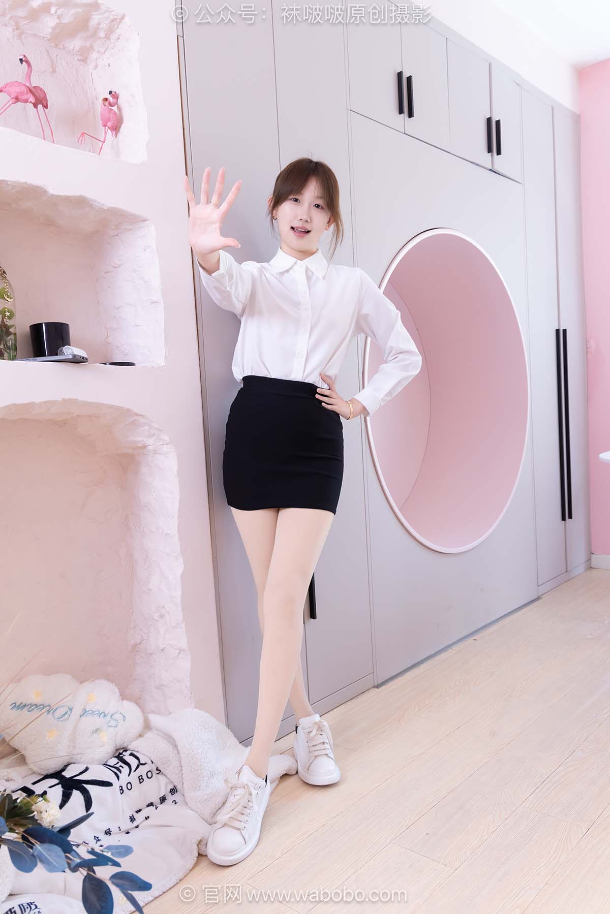[BoBoSocks袜啵啵]NO.690 香菜-板鞋、厚肉丝、ol制服 BoBoSocks袜啵啵-第2张