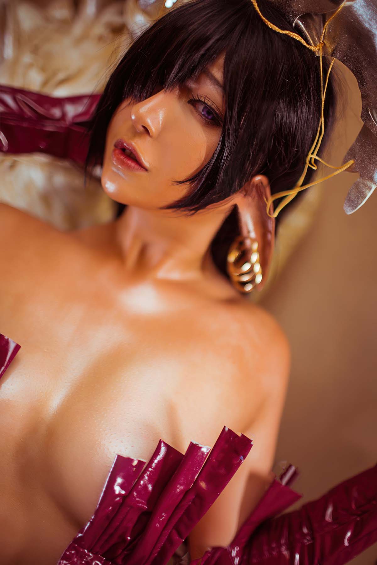 小容仔咕咕咕 – 黑兽女王 奥莉加 Cosplay-第2张