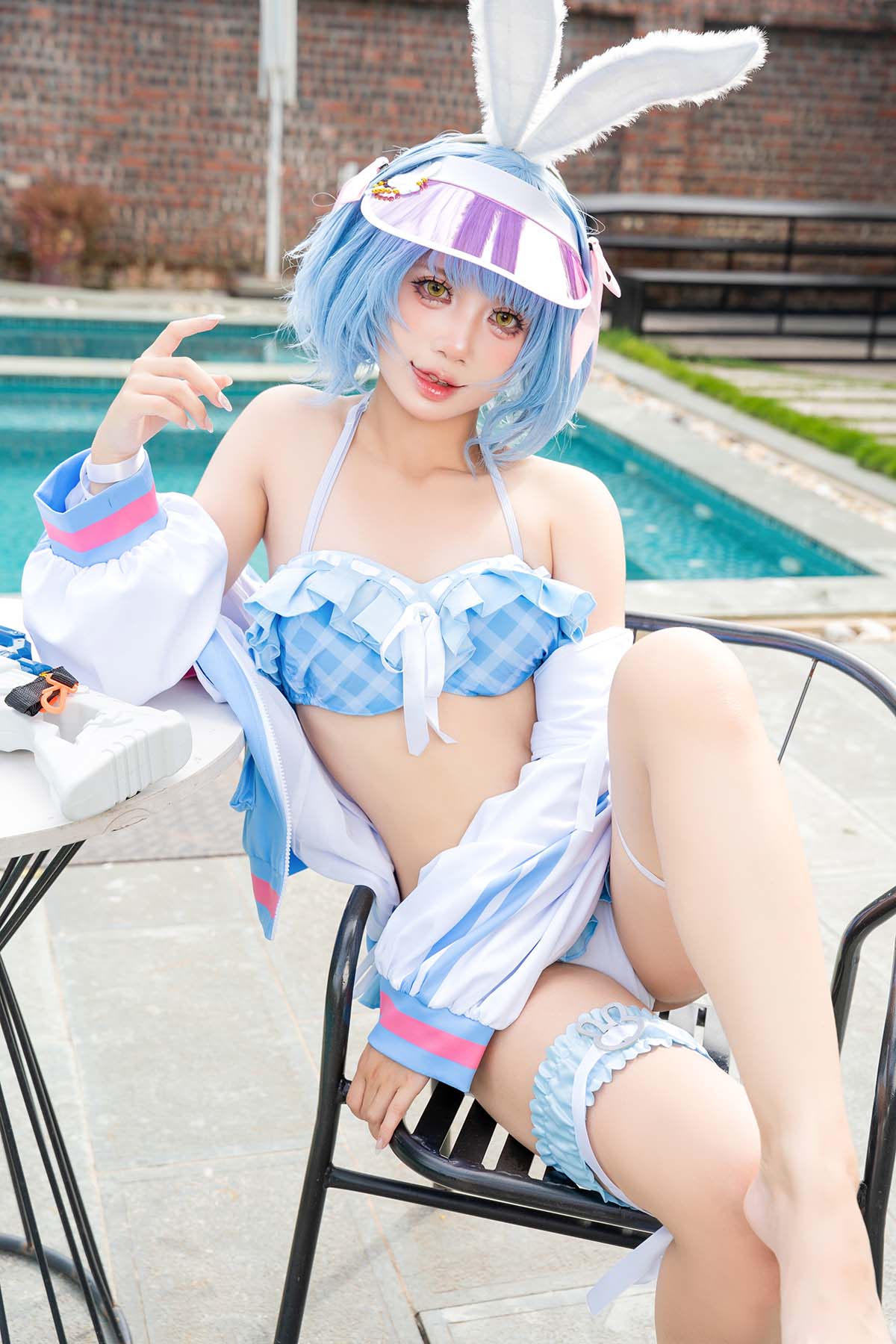 PoppaChan – Pekora Summer Cosplay-第1张
