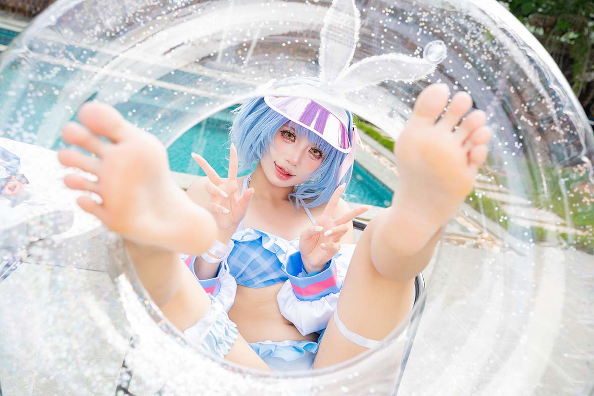 PoppaChan – Pekora Summer Cosplay-第2张