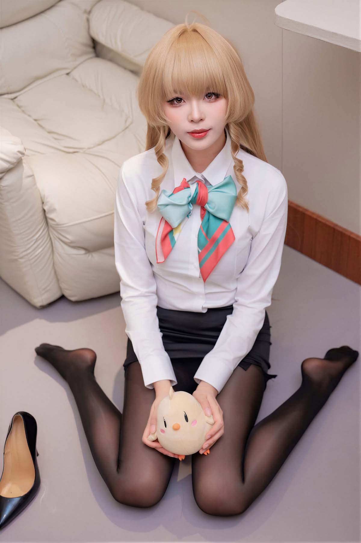 轩萧学姐 – 战舰少女 安德烈亚空姐 Cosplay-第2张