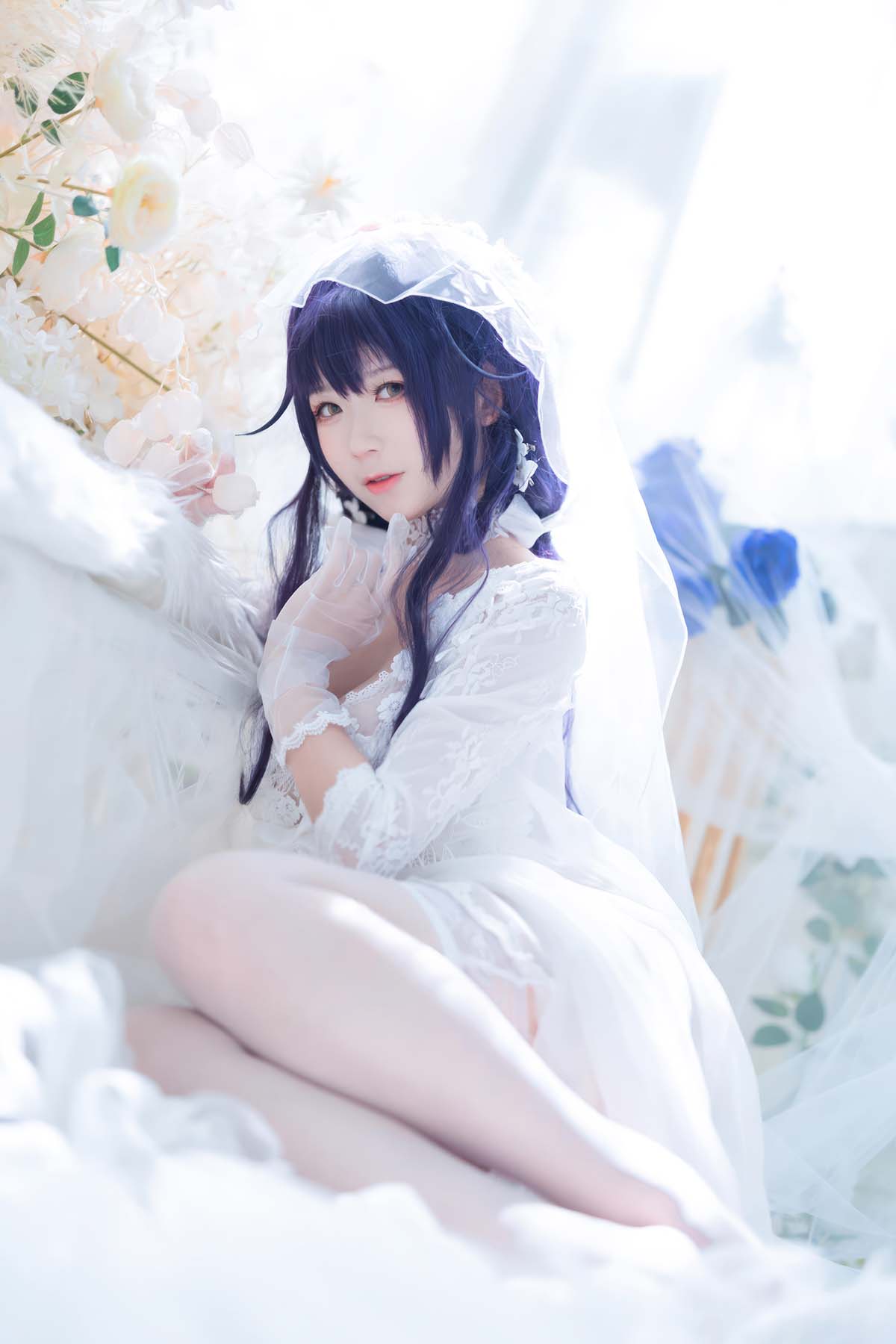 樱落酱w – 碧蓝航线 吾妻花嫁 Cosplay-第2张