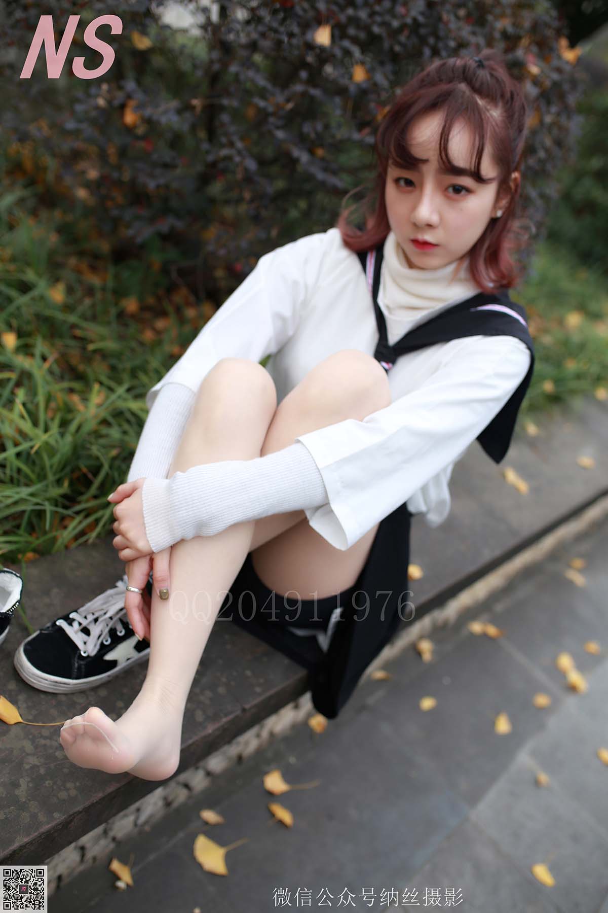 [纳丝摄影]然然 大学校园丝袜美足 纳丝摄影-第2张