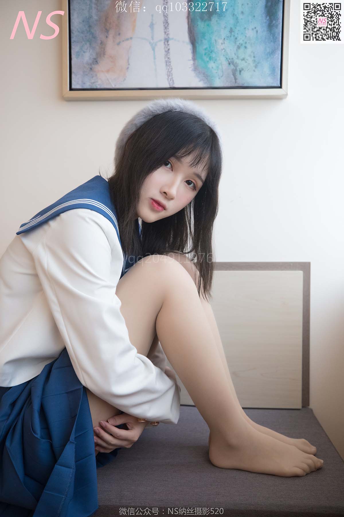 [纳丝摄影]楚楚 楚楚动人的丝袜少女 纳丝摄影-第1张