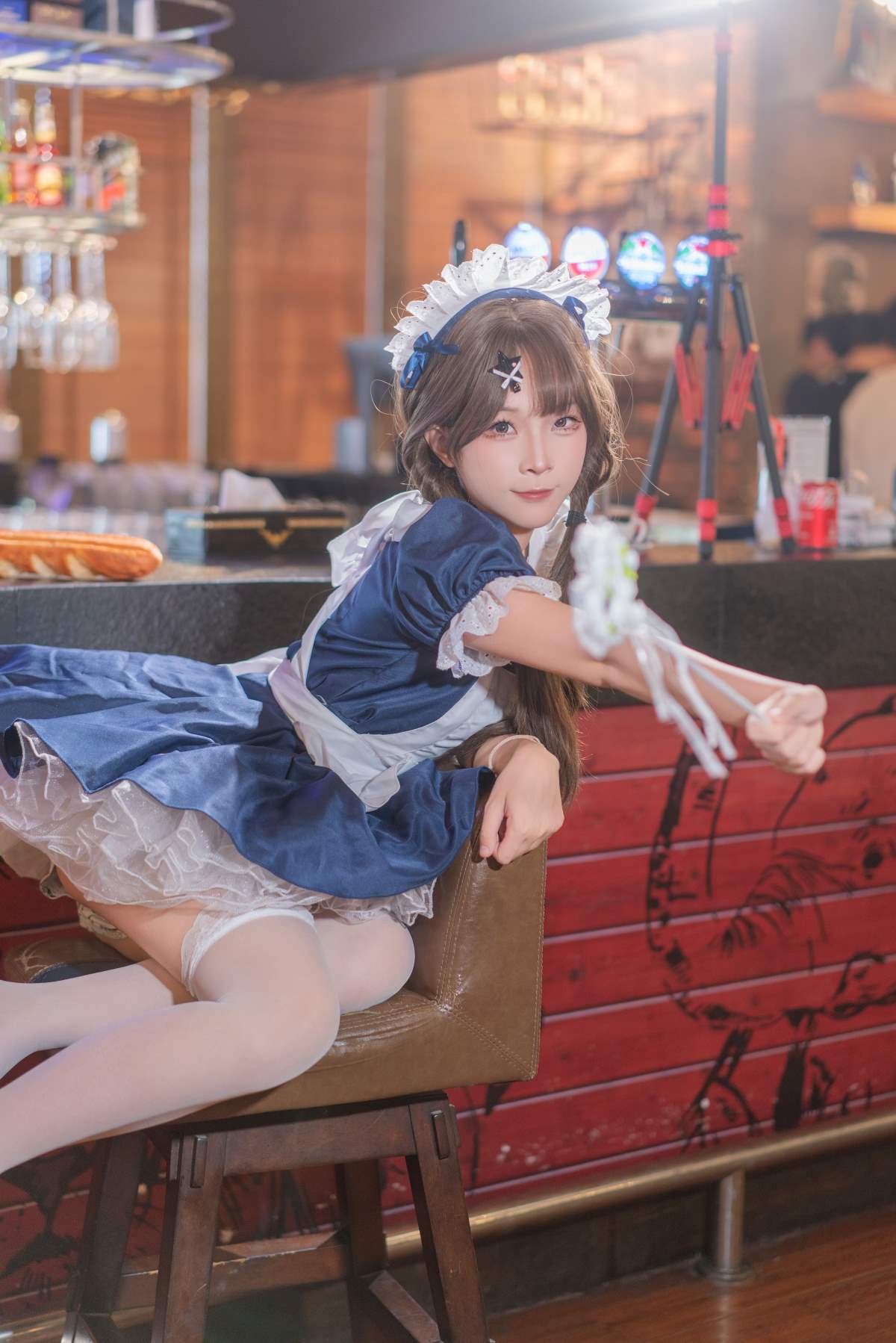 [YITUYU艺图语]2025.12.10 蓝白女仆的咖啡馆午后 菖蒲yoki YITUYU艺图语-第1张