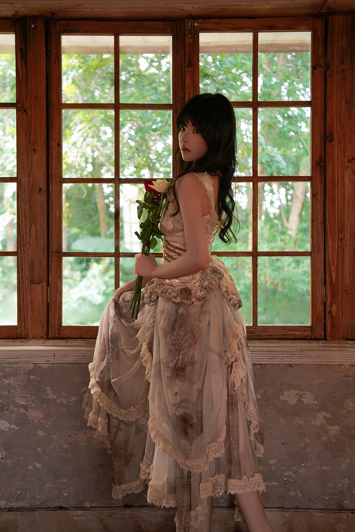 桜桃喵 – 玻璃玫瑰 Cosplay-第2张