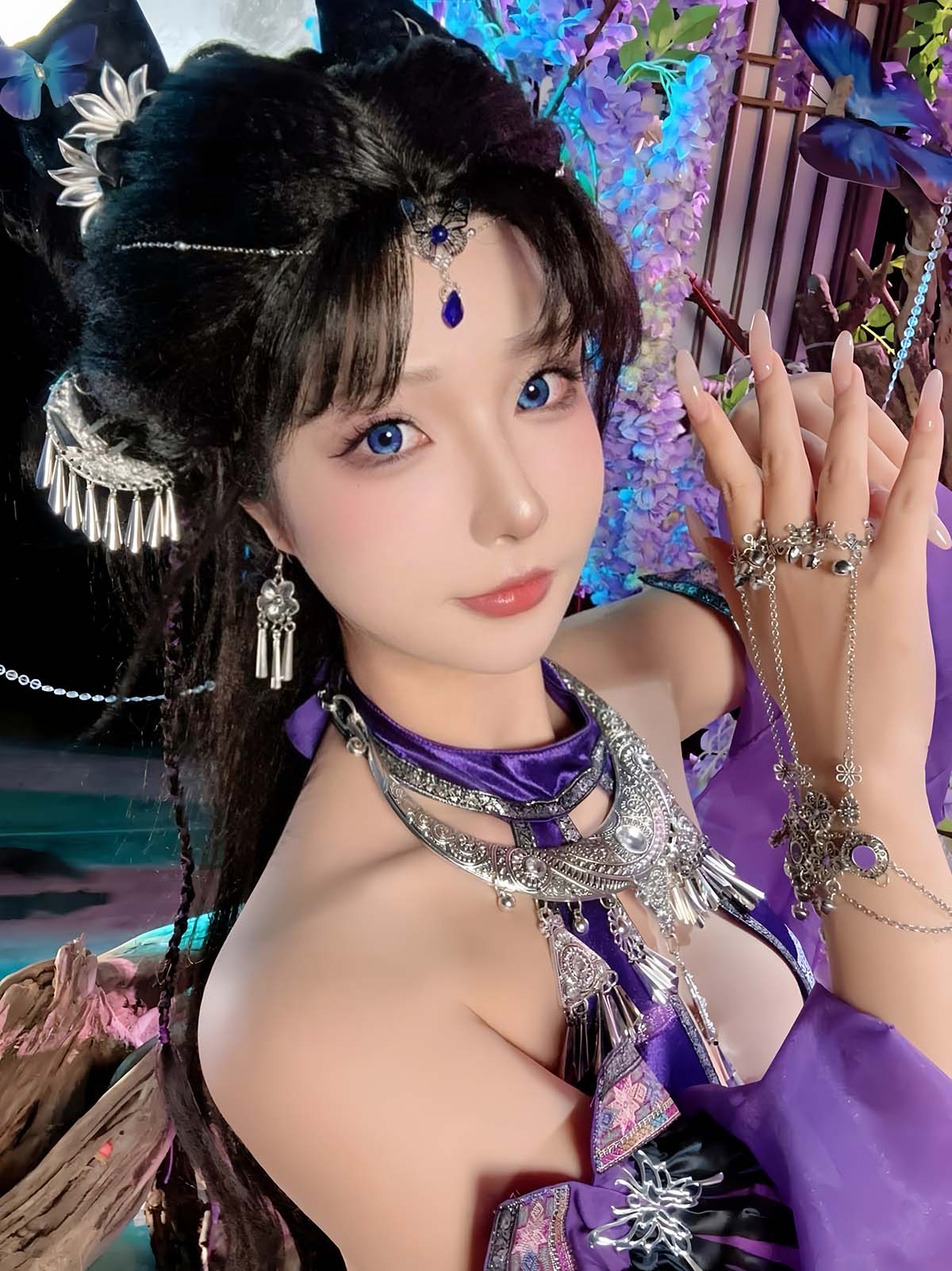 yuuhui玉汇 – 苗蛊柔情 Cosplay-第1张