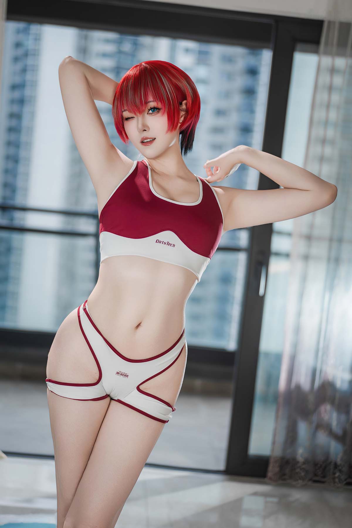 Natsuko夏夏子 – GQuuuuuuX 玛秋 Cosplay-第1张