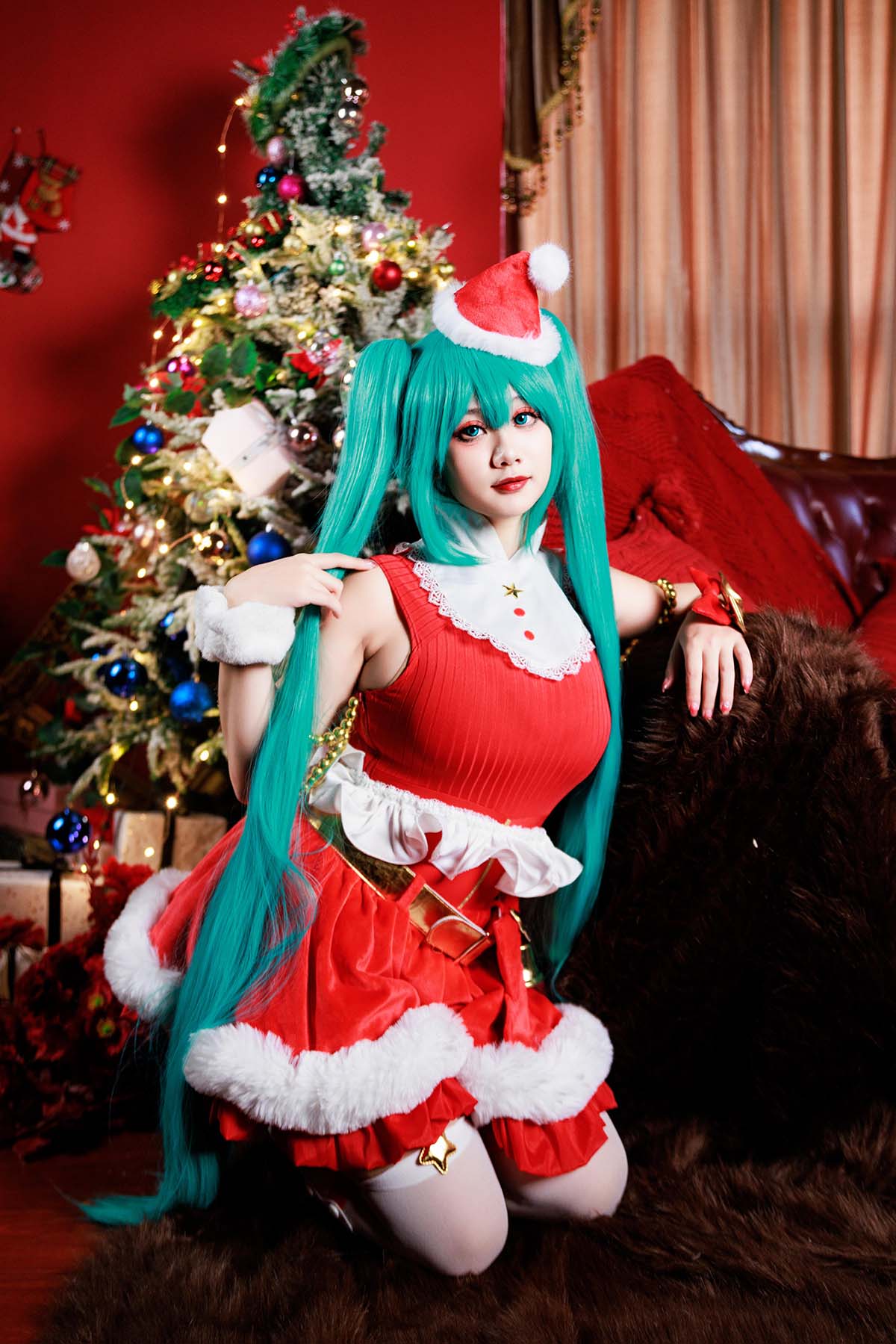 阿雪雪 – 初音圣诞 Cosplay-第1张