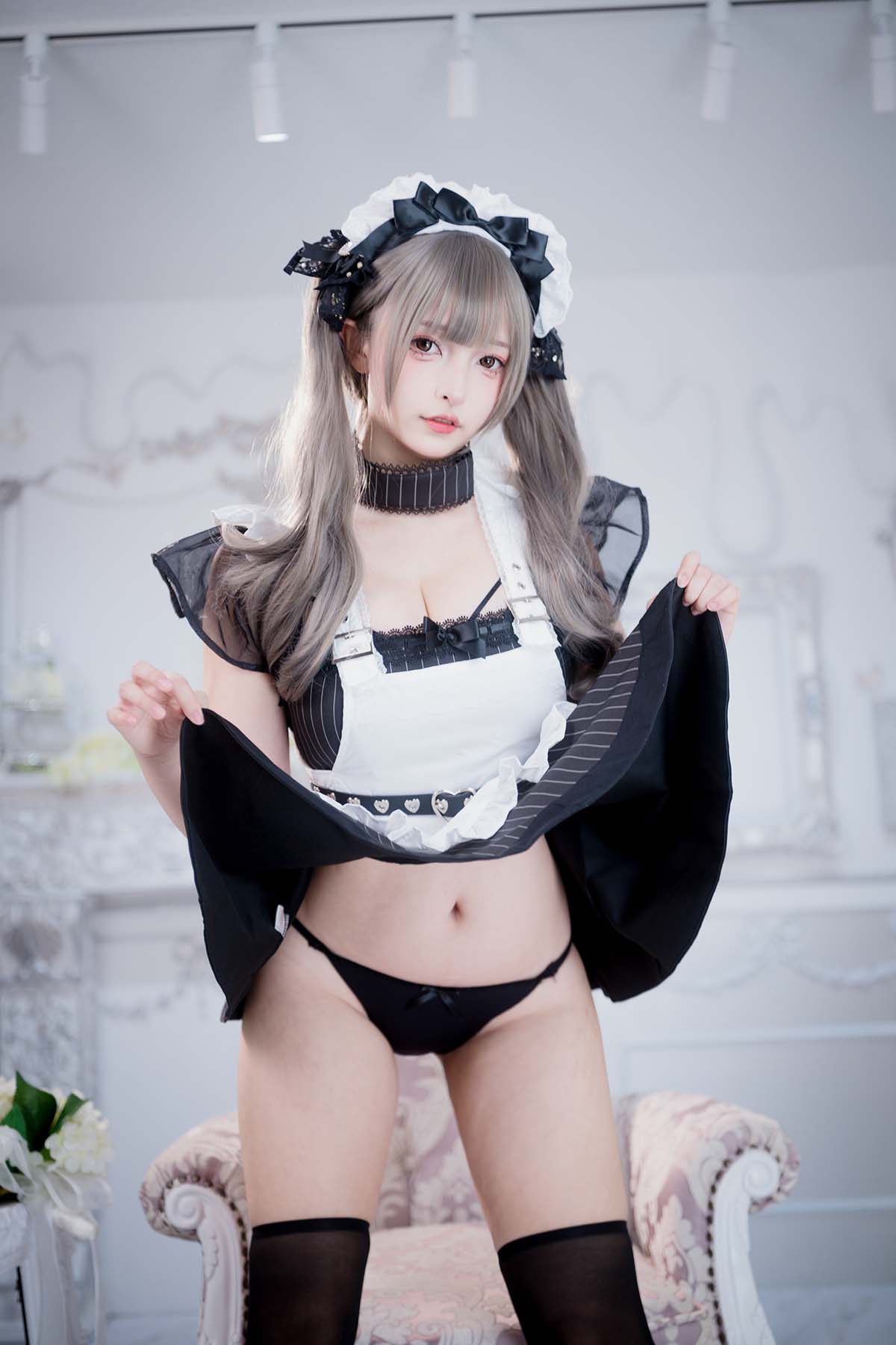 神楽板真冬 – 妄想女仆 Cosplay-第1张