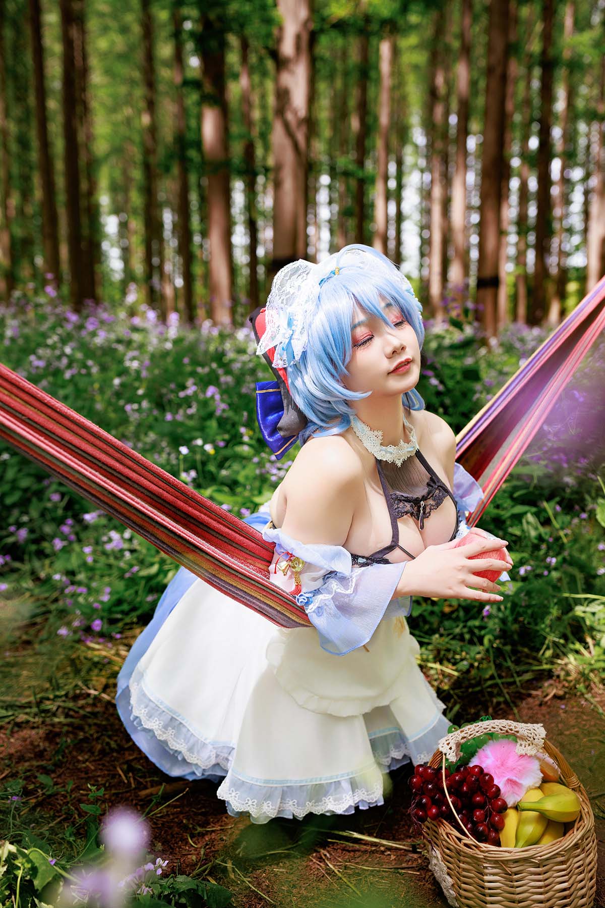 阿雪雪 – 甘雨女仆 Cosplay-第2张