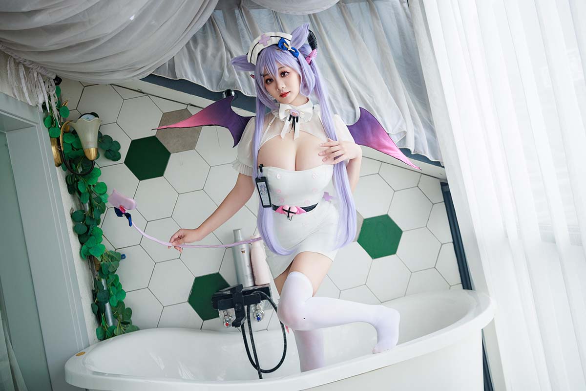 阿雪雪 – 护士刻晴 Cosplay-第2张