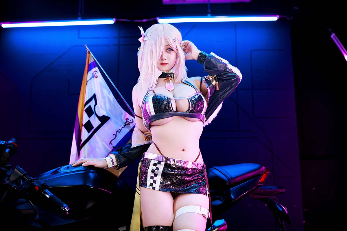 阿雪雪 – 玛修赛车 Cosplay-第2张