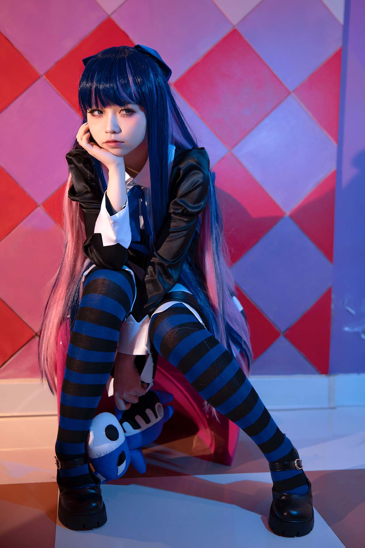 G44不会受伤 – 吊带袜天使 史朵巾 Cosplay-第1张