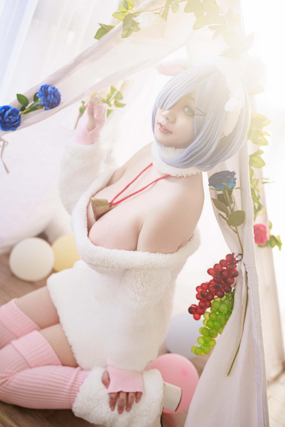 阿雪雪 – 蕾姆小羊 Cosplay-第1张