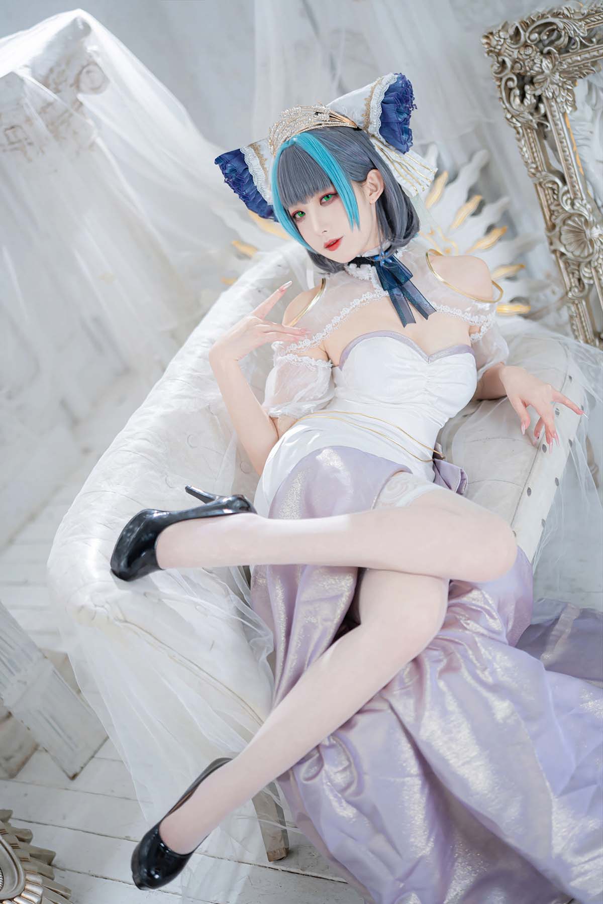 封疆疆v – 碧蓝航线 柴郡誓约礼服 Cosplay-第1张
