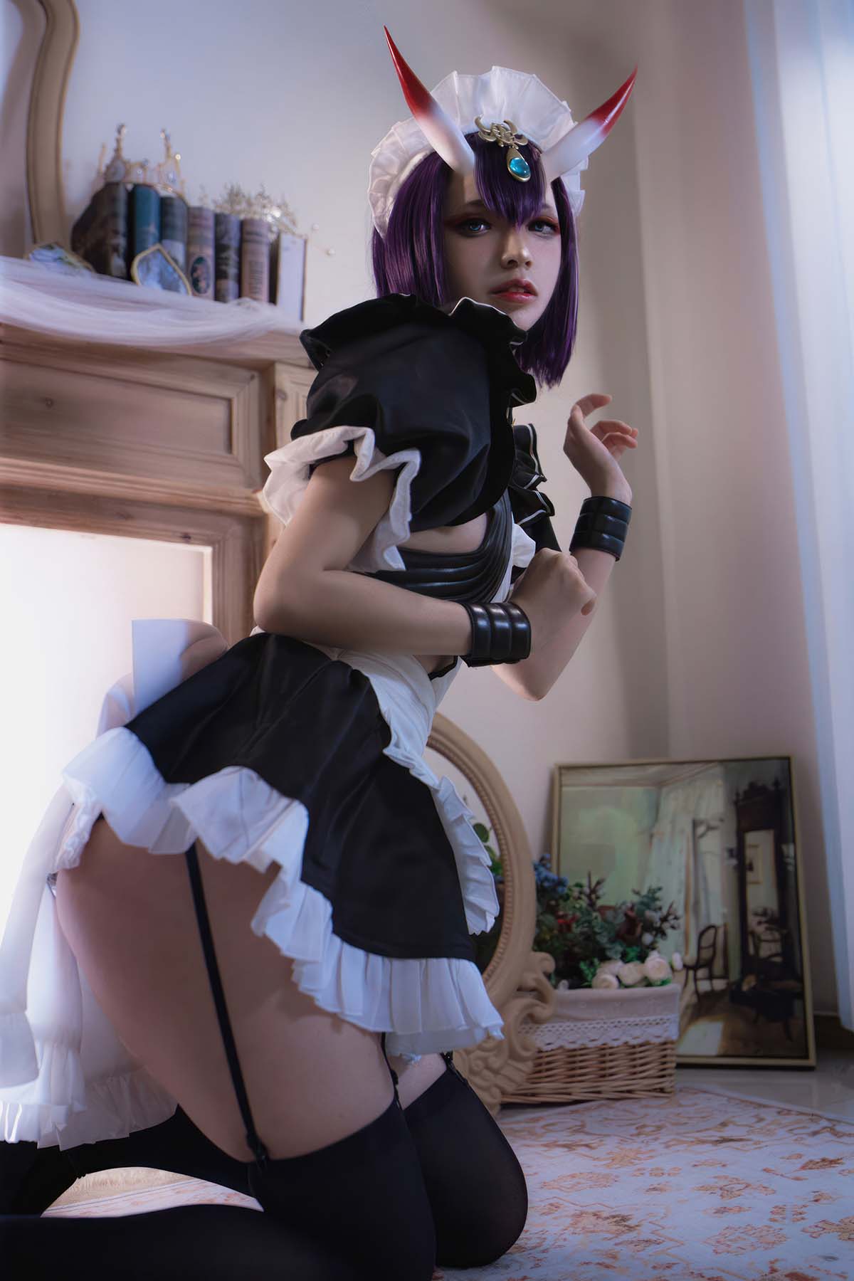 疯猫ss – 酒吞童子女仆 Cosplay-第2张