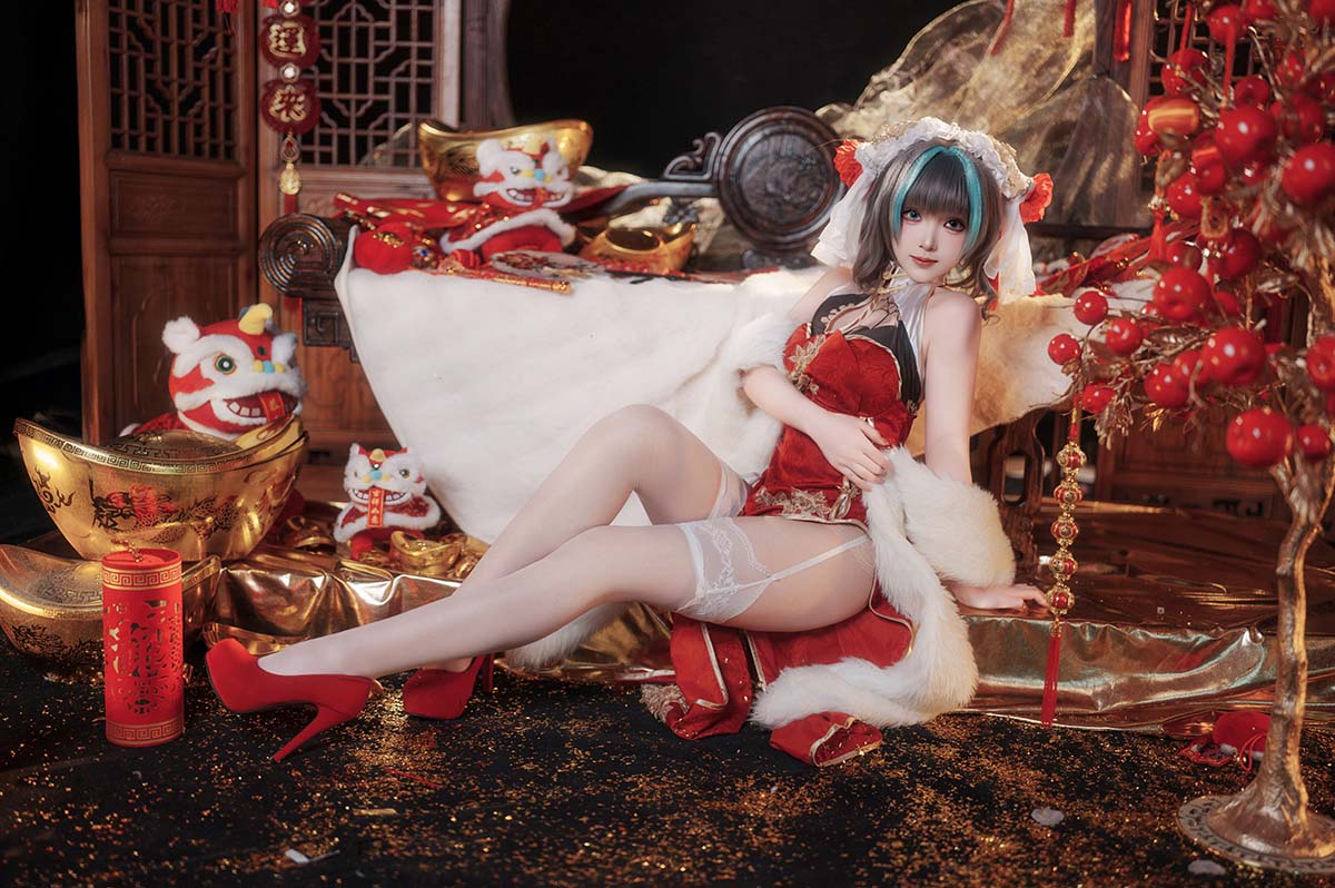 Bangni邦尼 – 新春旗袍 Cosplay-第1张