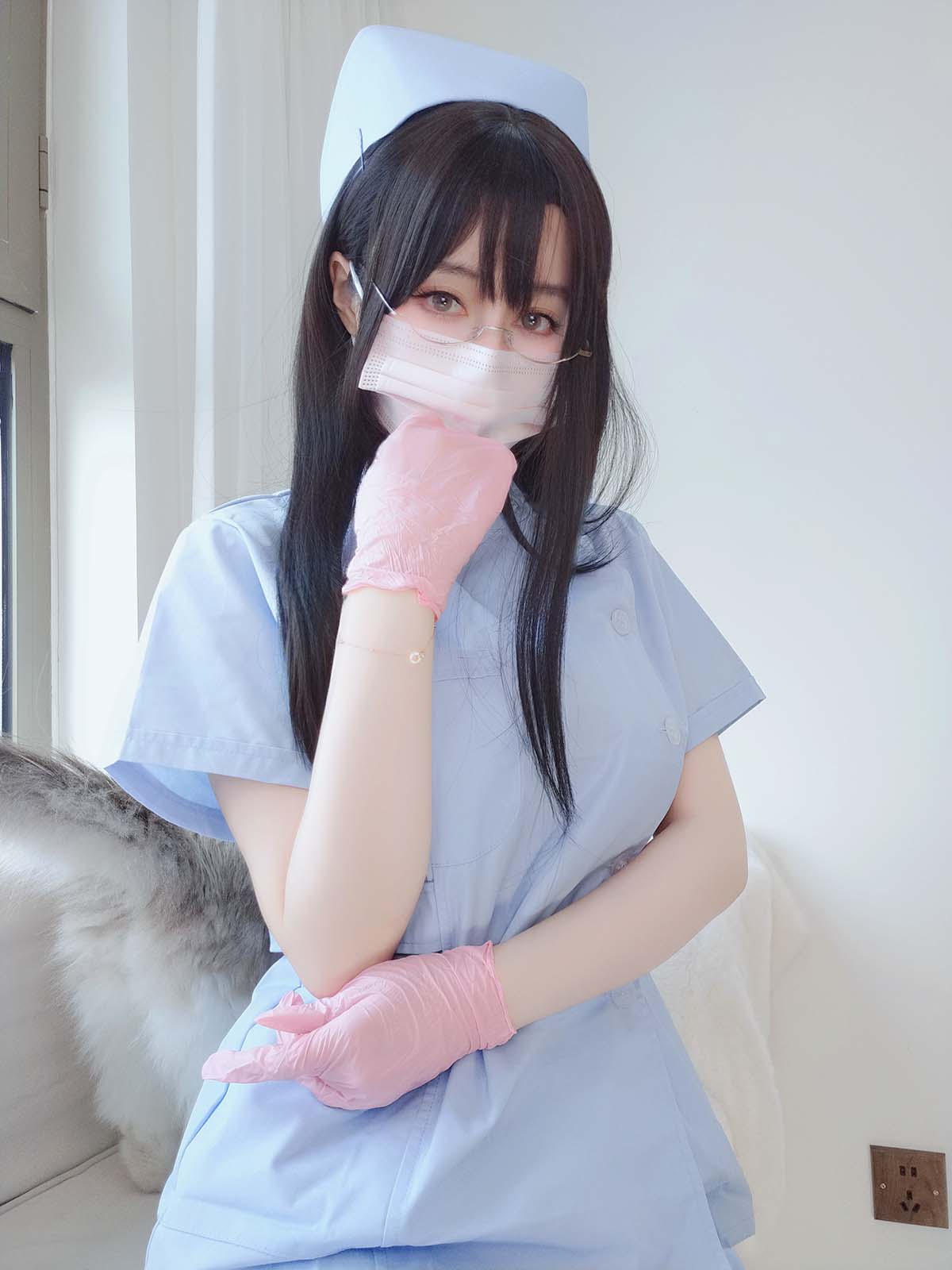 白银 – 蓝色护士 Cosplay-第1张
